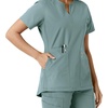 image:imageCarhartt Force CrossFlex Knit Womens Crew Neck Scrub TopSummer Blue
