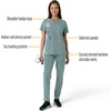 image:imageCarhartt Force CrossFlex Knit Womens Crew Neck Scrub TopSummer Blue