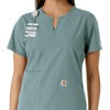 image:imageCarhartt Force CrossFlex Knit Womens Crew Neck Scrub TopSummer Blue