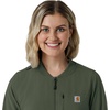 image:imageCarhartt Force CrossFlex Womens Lightweight Scrub JacketOlive
