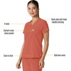 image:imageCarhartt Force CrossFlex Womens Tuckin Scrub TopDusty Cedar
