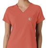 image:imageCarhartt Force CrossFlex Womens Tuckin Scrub TopDusty Cedar