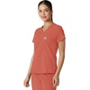 image:imageCarhartt Force CrossFlex Womens Tuckin Scrub TopDusty Cedar