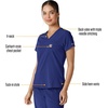 image:imageCarhartt Force CrossFlex Womens Tuckin Scrub TopGalaxy Blue