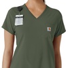 image:imageCarhartt Rugged Flex Peak Womens Tuckin Scrub TopOlive