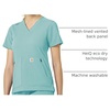 image:imageCarhartt Scrubs C12237 Womens Rugged Flex Modern Fit 4Pocket VNeckAqua Sea