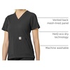 image:imageCarhartt Scrubs C12237 Womens Rugged Flex Modern Fit 4Pocket VNeckBlack