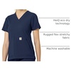 image:imageCarhartt Scrubs C12237 Womens Rugged Flex Modern Fit 4Pocket VNeckNavy