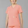 image:imageCarhartt Scrubs C12237 Womens Rugged Flex Modern Fit 4Pocket VNeckSorbet
