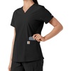image:imageCarhartt Scrubs C12313 Womens Force Essentials Modern Fit VNeck TopBlack