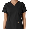 image:imageCarhartt Scrubs C12313 Womens Force Essentials Modern Fit VNeck TopBlack