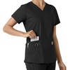 image:imageCarhartt Scrubs C12313 Womens Force Essentials Modern Fit VNeck TopBlack
