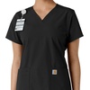 image:imageCarhartt Scrubs C12313 Womens Force Essentials Modern Fit VNeck TopBlack