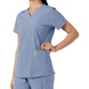 image:imageCarhartt Scrubs C12313 Womens Force Essentials Modern Fit VNeck TopCeil Blue