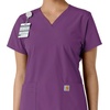 image:imageCarhartt Scrubs C12313 Womens Force Essentials Modern Fit VNeck TopEggplant