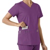 image:imageCarhartt Scrubs C12313 Womens Force Essentials Modern Fit VNeck TopEggplant