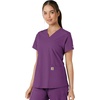 image:imageCarhartt Scrubs C12313 Womens Force Essentials Modern Fit VNeck TopEggplant