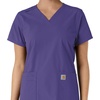 image:imageCarhartt Scrubs C12313 Womens Force Essentials Modern Fit VNeck TopGrape