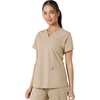image:imageCarhartt Scrubs C12313 Womens Force Essentials Modern Fit VNeck TopKhaki