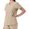 image:imageCarhartt Scrubs C12313 Womens Force Essentials Modern Fit VNeck TopKhaki