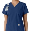 image:imageCarhartt Scrubs C12313 Womens Force Essentials Modern Fit VNeck TopNavy