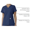 image:imageCarhartt Scrubs C12313 Womens Force Essentials Modern Fit VNeck TopNavy