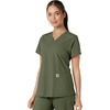 image:imageCarhartt Scrubs C12313 Womens Force Essentials Modern Fit VNeck TopOlive