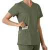 image:imageCarhartt Scrubs C12313 Womens Force Essentials Modern Fit VNeck TopOlive