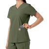 image:imageCarhartt Scrubs C12313 Womens Force Essentials Modern Fit VNeck TopOlive