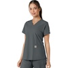 image:imageCarhartt Scrubs C12313 Womens Force Essentials Modern Fit VNeck TopPewter