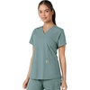 image:imageCarhartt Scrubs C12313 Womens Force Essentials Modern Fit VNeck TopSummer Blue