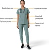 image:imageCarhartt Scrubs C12313 Womens Force Essentials Modern Fit VNeck TopSummer Blue
