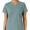 image:imageCarhartt Scrubs C12313 Womens Force Essentials Modern Fit VNeck TopSummer Blue