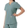 image:imageCarhartt Scrubs C12313 Womens Force Essentials Modern Fit VNeck TopSummer Blue