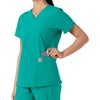 image:imageCarhartt Scrubs C12313 Womens Force Essentials Modern Fit VNeck TopTeal