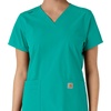 image:imageCarhartt Scrubs C12313 Womens Force Essentials Modern Fit VNeck TopTeal