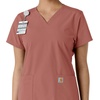 image:imageCarhartt Scrubs C12313 Womens Force Essentials Modern Fit VNeck TopWild Rose