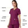 image:imageCarhartt Scrubs C12313 Womens Force Essentials Modern Fit VNeck TopWine