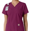 image:imageCarhartt Scrubs C12313 Womens Force Essentials Modern Fit VNeck TopWine