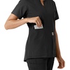 image:imageCarhartt Scrubs C12413 Womens Force Essentials Modern Fit Notch NeckBlack