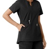 image:imageCarhartt Scrubs C12413 Womens Force Essentials Modern Fit Notch NeckBlack