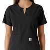 image:imageCarhartt Scrubs C12413 Womens Force Essentials Modern Fit Notch NeckBlack