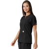 image:imageCarhartt Scrubs C12413 Womens Force Essentials Modern Fit Notch NeckBlack