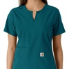 image:imageCarhartt Scrubs C12413 Womens Force Essentials Modern Fit Notch NeckCaribbean