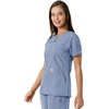 image:imageCarhartt Scrubs C12413 Womens Force Essentials Modern Fit Notch NeckCeil Blue