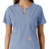 image:imageCarhartt Scrubs C12413 Womens Force Essentials Modern Fit Notch NeckCeil Blue
