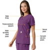 image:imageCarhartt Scrubs C12413 Womens Force Essentials Modern Fit Notch NeckEggplant