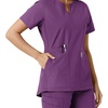 image:imageCarhartt Scrubs C12413 Womens Force Essentials Modern Fit Notch NeckEggplant