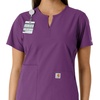image:imageCarhartt Scrubs C12413 Womens Force Essentials Modern Fit Notch NeckEggplant