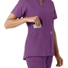 image:imageCarhartt Scrubs C12413 Womens Force Essentials Modern Fit Notch NeckEggplant